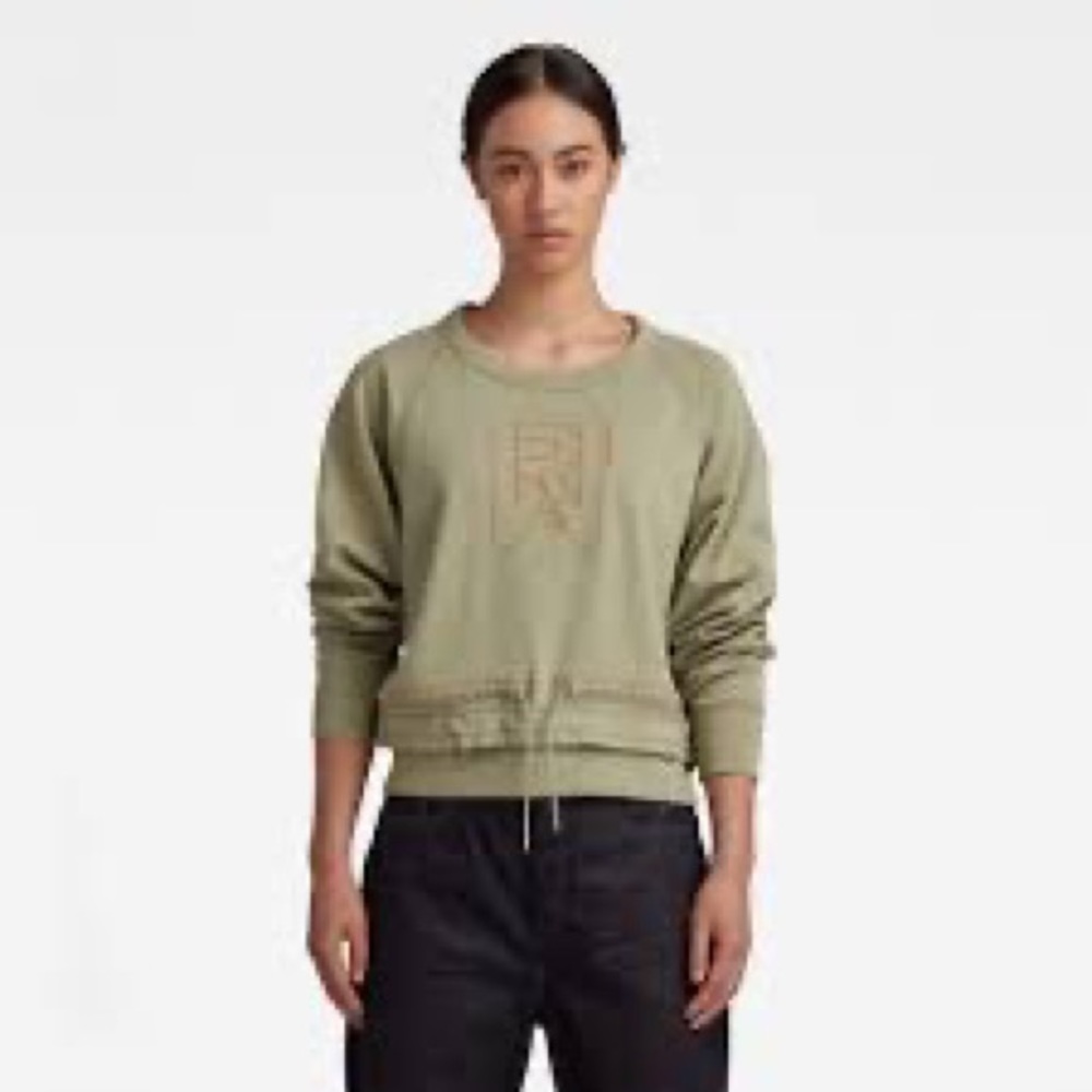 G-Star Raw, Raw Drawcord Raglan Crewneck